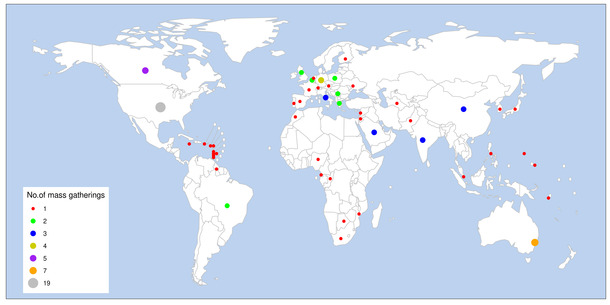 Mapa de grandes ajuntamentos